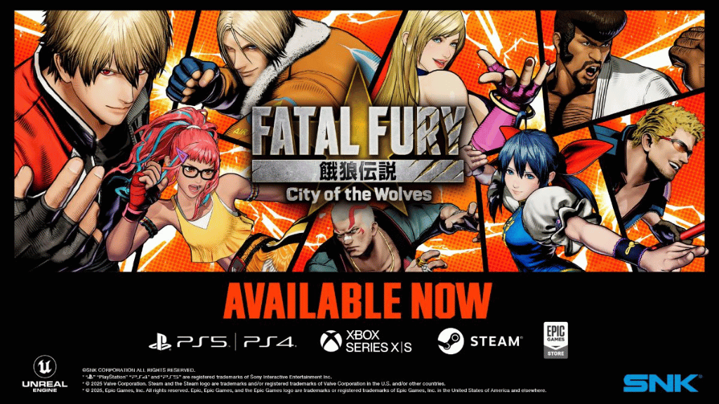 No momento, você está visualizando Andy Bogard Desperta em FATAL FURY: City of the Wolves! O Mestre Ninja Chega com Fúria!