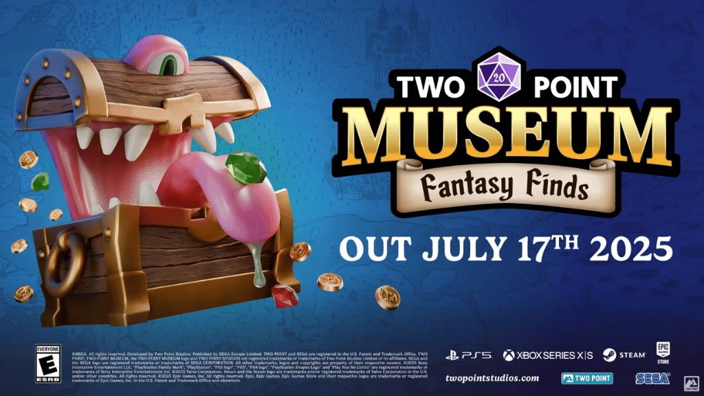 No momento, você está visualizando DRAGÕES, MAGOS E TESOUROS: “Fantasy Finds” É o Primeiro DLC de Two Point Museum!