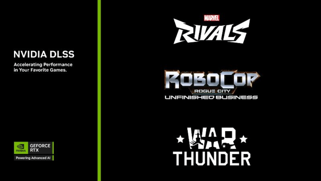 No momento, você está visualizando NVIDIA Anuncia DLSS 4 com Multi Frame Generation para RoboCop: Rogue City, Marvel Rivals T3 e War Thunder!