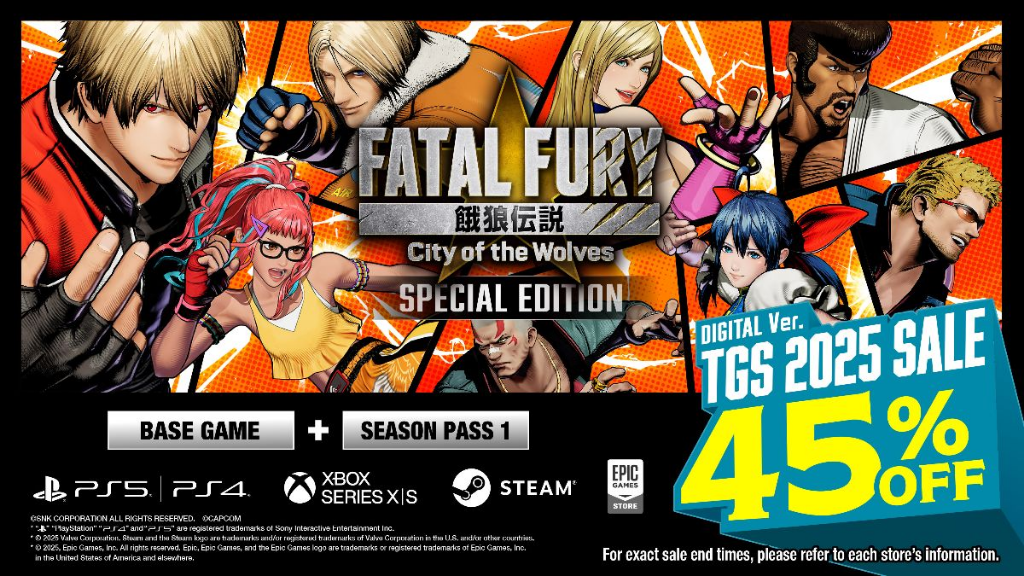 No momento, você está visualizando FATAL FURY: City of the Wolves com 45% de Desconto para a TGS 2025!