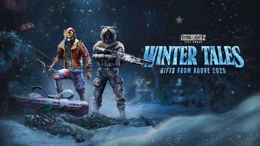 Winter Tales volta ao Dying Light 2. Caçe zumbis festivos, ganhe armas exclusivas e aproveite descontos de até 85%.