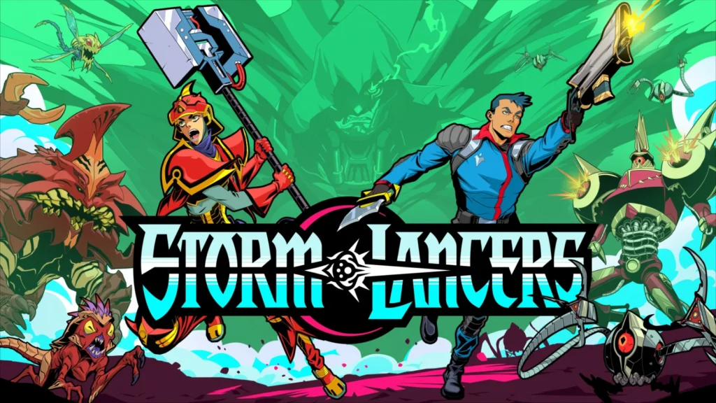 Storm Lancers já disponível! Roguelite estilo anos 80 chega ao PC e Switch 2 com suporte a 4K, HDR e co-op via GameShare (apenas uma cópia necessária).