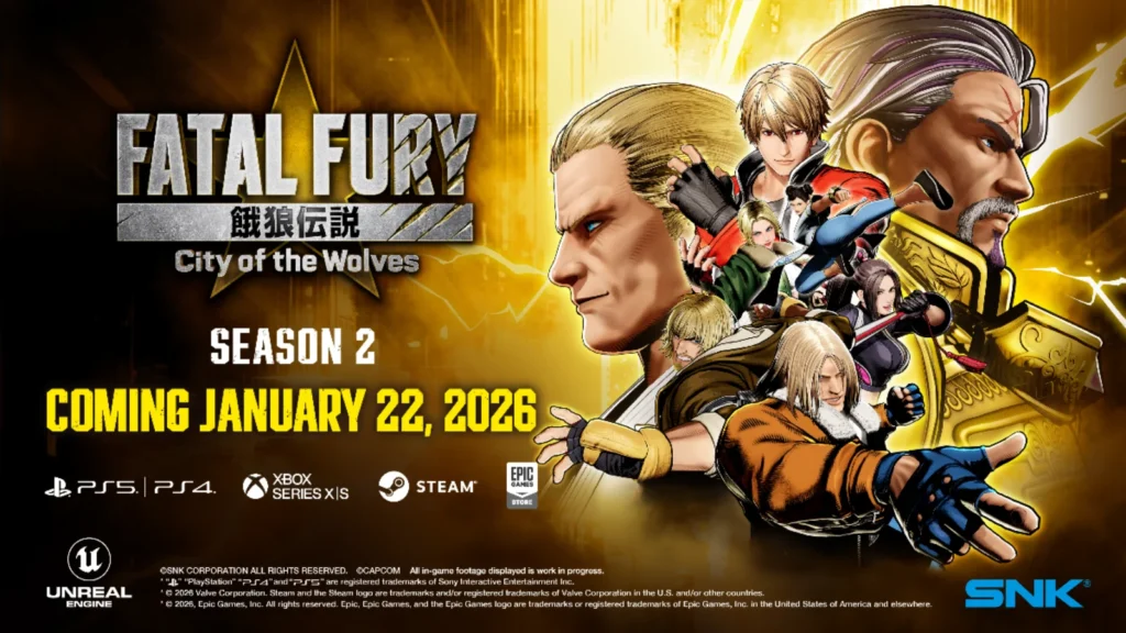 Temporada 2 de Fatal Fury: City of the Wolves começa dia 22/01. Kim Jae Hoon, Nightmare Geese e Blue Mary confirmados.