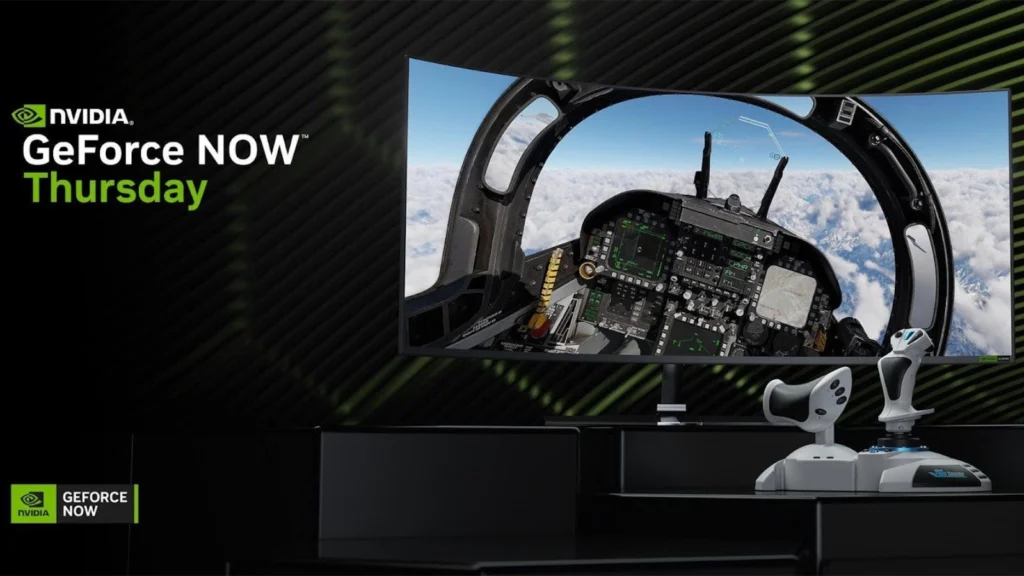 GeForce NOW agora suporta manches de voo (HOTAS). Delta Force chega em breve à nuvem. Confira a lista de jogos compatíveis.