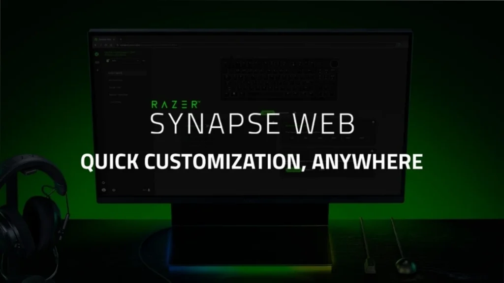 Razer lança Synapse Web Beta. Configure DPI, atuação e RGB do teclado Huntsman V3 direto no navegador, sem instalar nada.