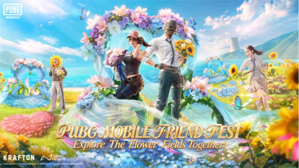PUBG MOBILE quebra recorde do Guinness. Evento Friend Fest vai até 16 de fevereiro com itens florais e Árvore dos Laços.