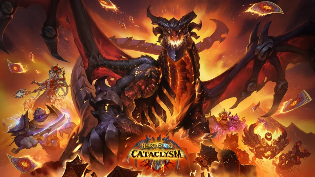 A expansão Cataclismo chega dia 17 de março ao Hearthstone! Enfrente o Asa da Morte com novas mecânicas e ganhe cartas grátis.