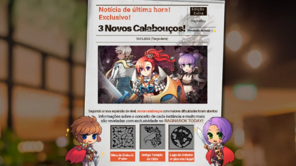 Ragnarök Online LATAM expande o nível máximo para 200! Confira as novidades do Episódio 17.2 (Mansão de Varmunt), novos mapas de up.