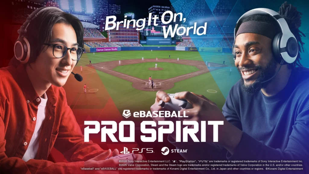 O eBaseball™: PRO SPIRIT da Konami já está disponível! Jogue grátis no PS5 e Steam com o novo motor gráfico eBaseball™ Engine.
