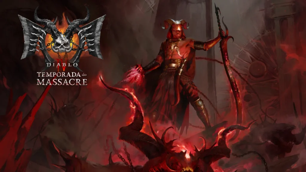 Tudo sobre a Diablo IV Temporada do Massacre! Teste o Paladino de graça, conheça o Bruxo e confira a colaboração com DOOM.
