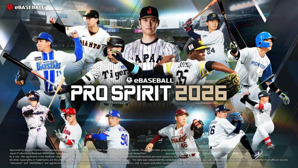 eBaseball™: PRO SPIRIT 2026 será lançado em 16 de julho! Garanta a pré-venda com Shohei Ohtani e experimente o realismo da Unreal Engine.