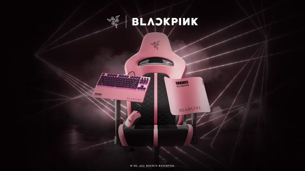 A Razer anuncia a coleção BLACKPINK X Razer! Confira o teclado Ornata V3, a cadeira Enki X e como ganhar photocards exclusivos.