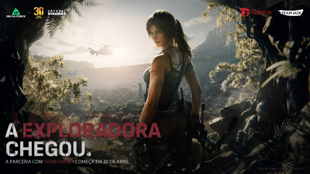 A Temporada Echo de Garena Delta Force chega em 21 de abril! Confira o crossover com Tomb Raider, o novo operador Morse e mudanças.