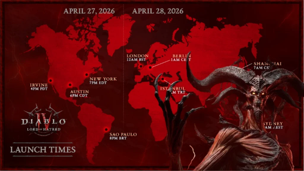 O acerto de contas se aproxima! Confira a cinemática de Diablo IV: Lord of Hatred, a nova música do KoЯn e prepare o pré-download para o lançamento em 28 de abril.