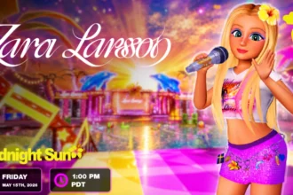 Zara Larsson retorna ao Roblox com o show Midnight Sun World! Participe do evento em 15 de maio, desbloqueie itens UGC raros e explore minigames interativos.