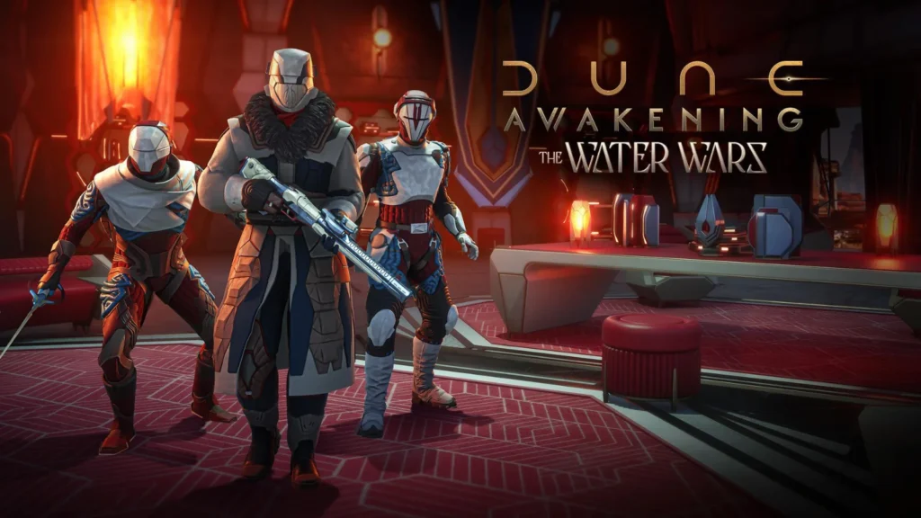 Dune: Awakening recebe a Atualização 1.4 e o DLC The Water Wars! Explore novos mapas, missões de endgame e aproveite o sistema de PvP opcional em Arrakis.