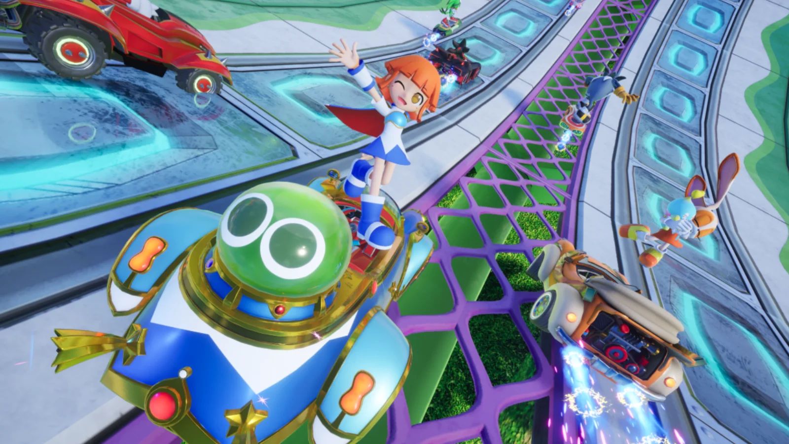 A SEGA lançou o crossover gratuito de Puyo Puyo em Sonic Racing: CrossWorlds! Corra com a personagem Arle e aproveite o festival de aniversário.