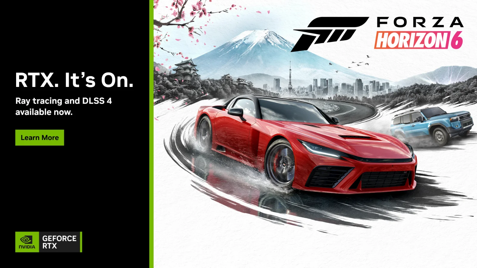 Forza Horizon 6 estreia no Japão com DLSS 4.5 e Multi Frame Generation da NVIDIA! Confira os ganhos da Série RTX 50 e as novidades em Crimson Desert e Luna Abyss.