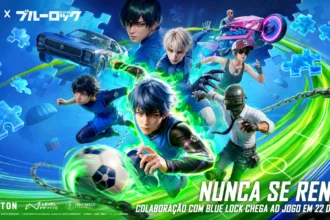 anime de futebol BLUE LOCK chegou ao PUBG MOBILE! Desbloqueie trajes de Isagi e Bachira, veículos temáticos e skins exclusivas até junho.