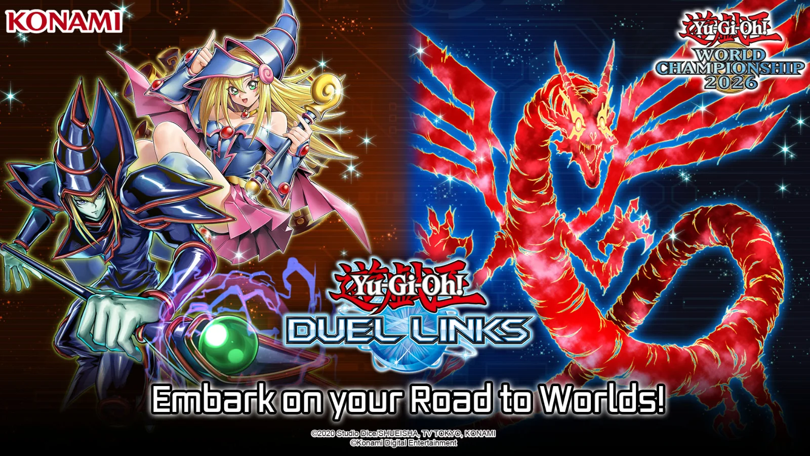 Participe da campanha Road to Worlds em Yu-Gi-Oh! DUEL LINKS! Garanta cartas prismáticas, Decks Estruturais gratuitos e sua vaga para o Mundial 2026 em Tóquio.