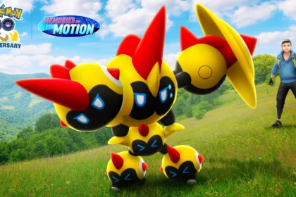 Mega Falinks chega ao Pokémon GO! Participe do Dia de Super Mega Reides em 23 de maio, junte Mega Energia e capture a versão brilhante deste novo Pokémon.