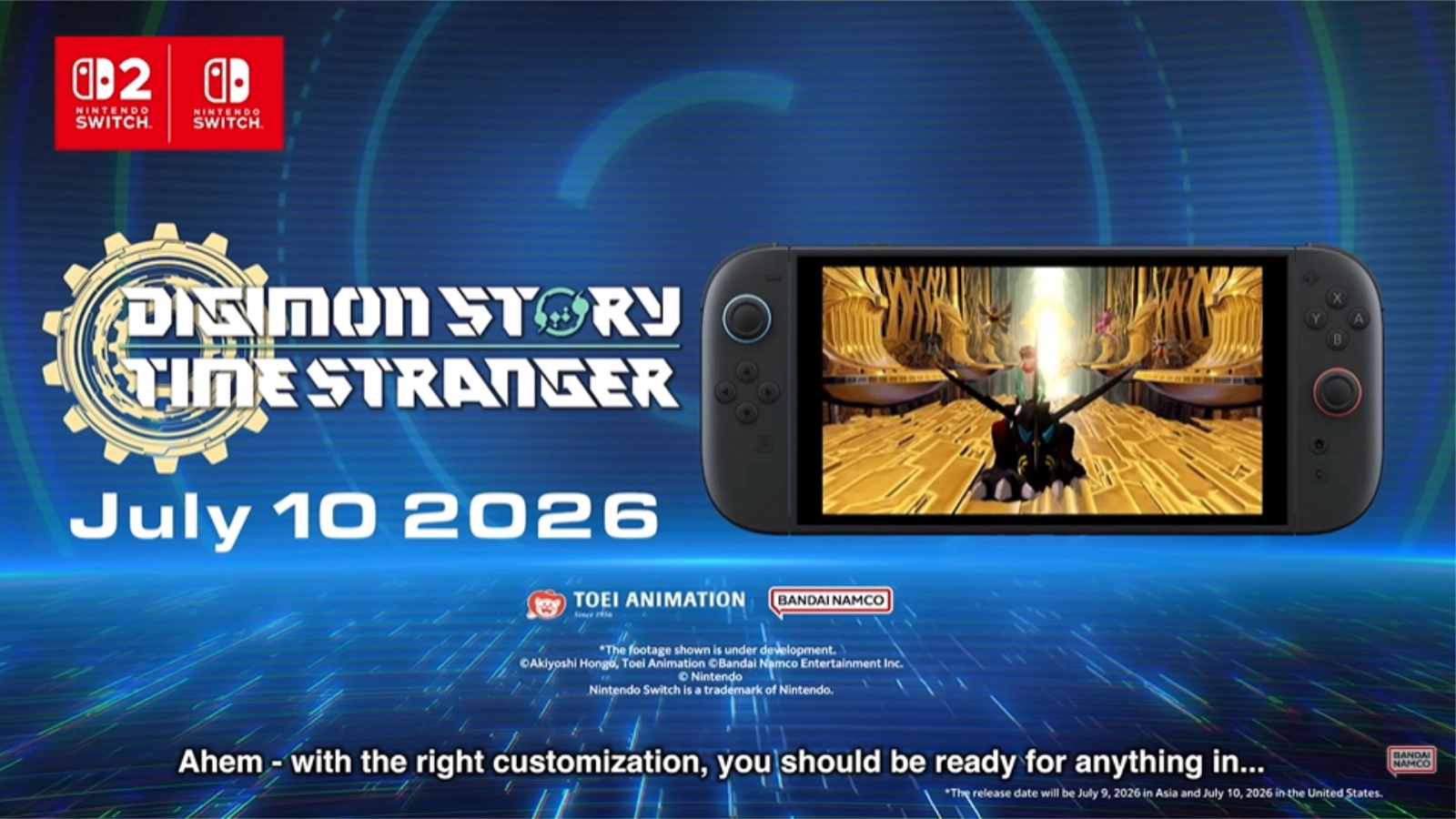 A Bandai Namco lançou a demonstração gratuita de DIGIMON STORY TIME STRANGER! Teste o RPG no Nintendo Switch e transfira seu progresso para o jogo final.
