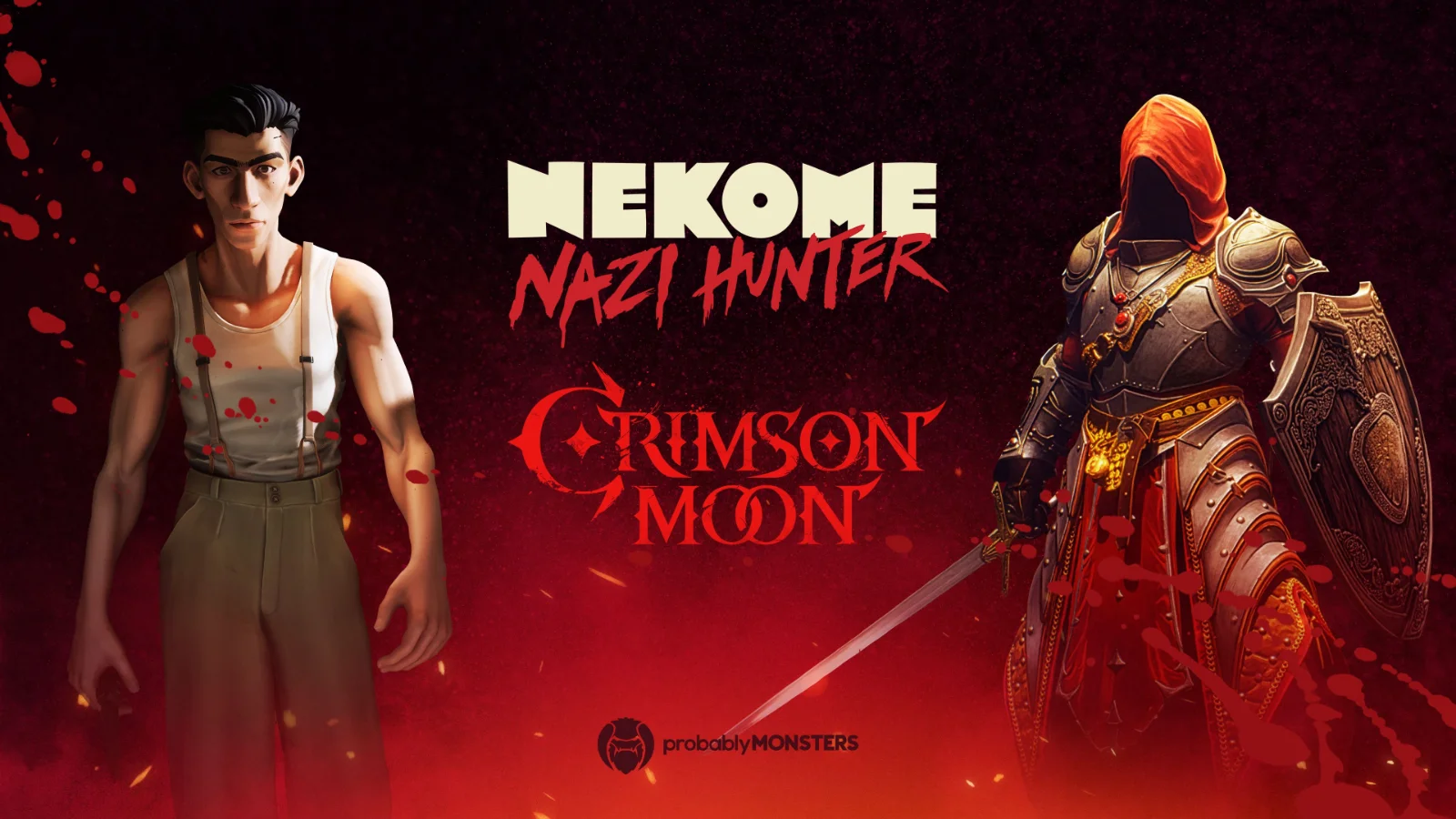 A ProbablyMonsters confirmou o lançamento do RPG gótico Crimson Moon para setembro de 2026 e o jogo de ação Nekome para o início de 2027!