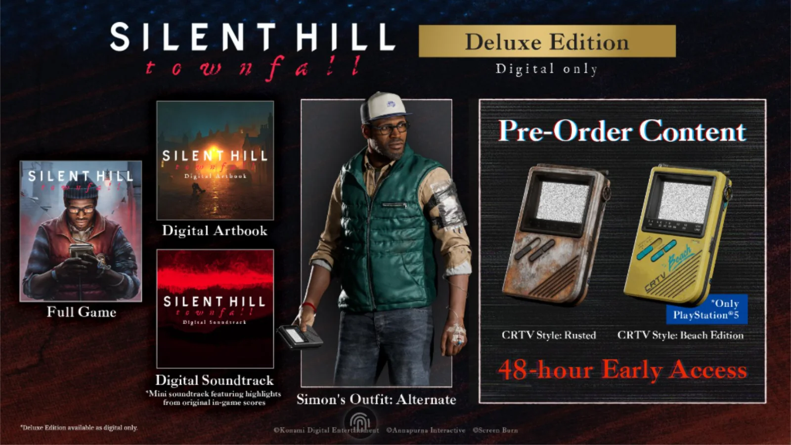 A Konami anunciou a data de estreia de SILENT HILL: Townfall no State of Play! Garanta a sua pré-venda com acesso antecipado no PS5 e PC.