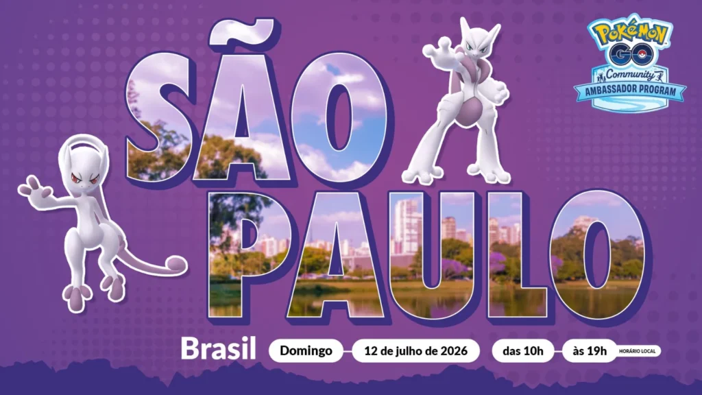 A Niantic anunciou o Festival do Pokémon GO Global 2026! Confira a estreia das Megaevoluções de Mewtwo, o lendário Zeraora e o evento gratuito
