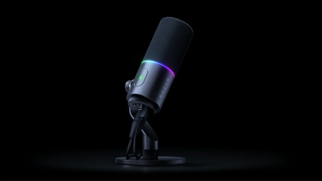 A Razer anunciou o microfone dinâmico Razer Seiren V3 Pro! Confira os recursos de gravação em 32-bit float, conexão híbrida XLR e preço.