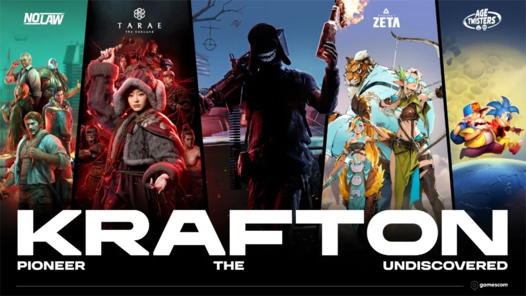 A Krafton revelou o seu catálogo para a gamescom 2026! Confira o novo jogo de PUBG, NO LAW, Project ZETA, Age Twisters e TARAE.