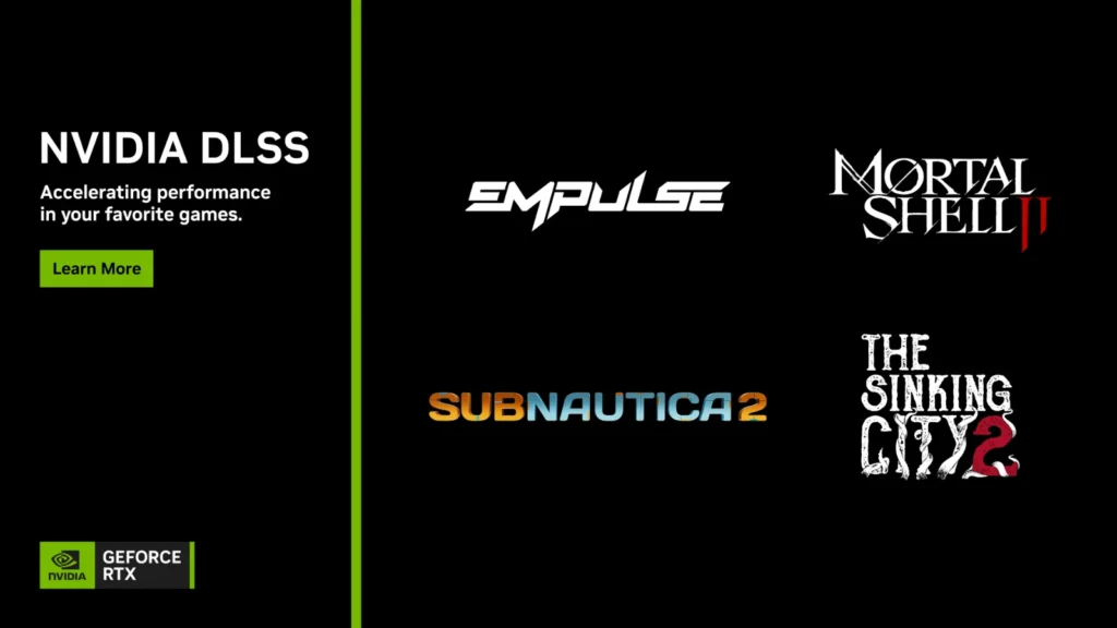 A NVIDIA revelou grandes jogos com suporte a DLSS no Steam Next Fest! Teste Mortal Shell II, The Sinking City 2 e a atualização de Subnautica 2.