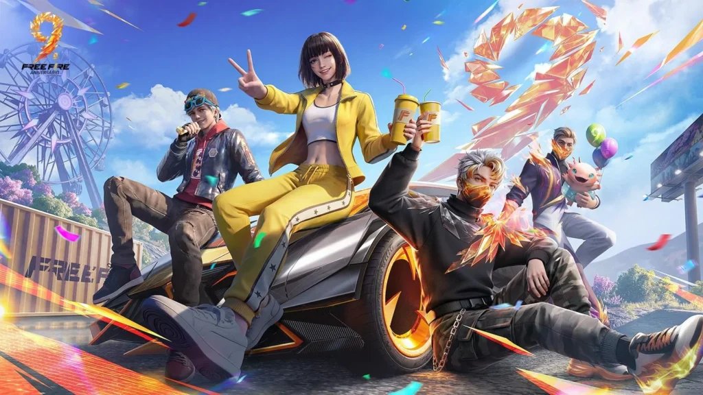 O jogo Garena Free Fire celebra 9 anos com o evento Nossa Batalha, Nossa Festa! Explore o lobby 3D, ganhe a mochila PARAFAL e teste novos bônus.
