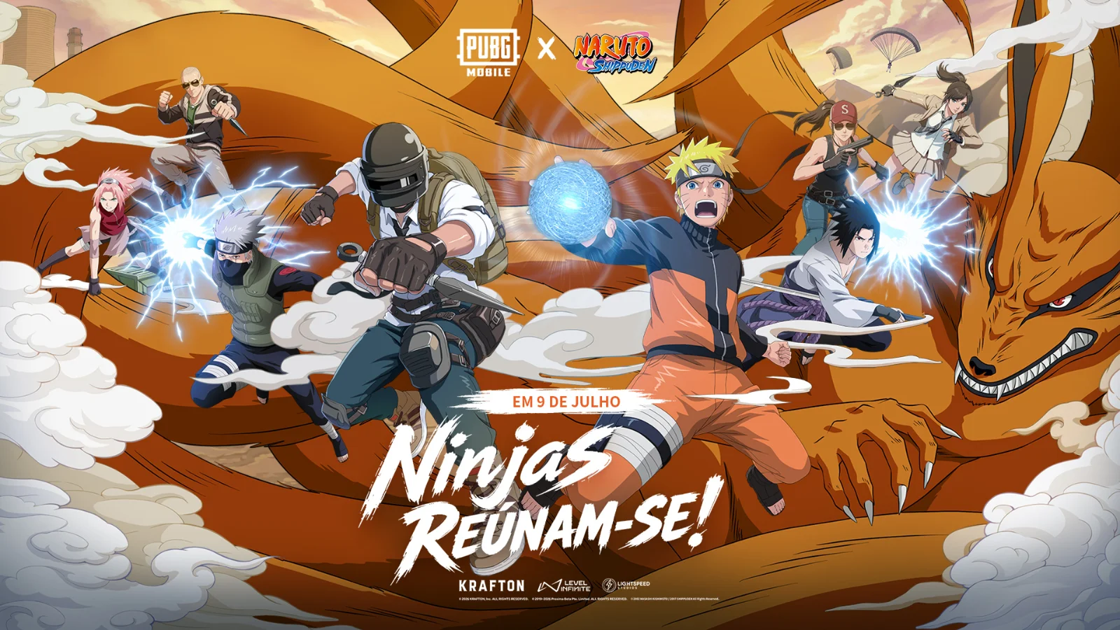 PUBG MOBILE Anuncia Crossover Histórico com o Aclamado Anime NARUTO SHIPPUDEN