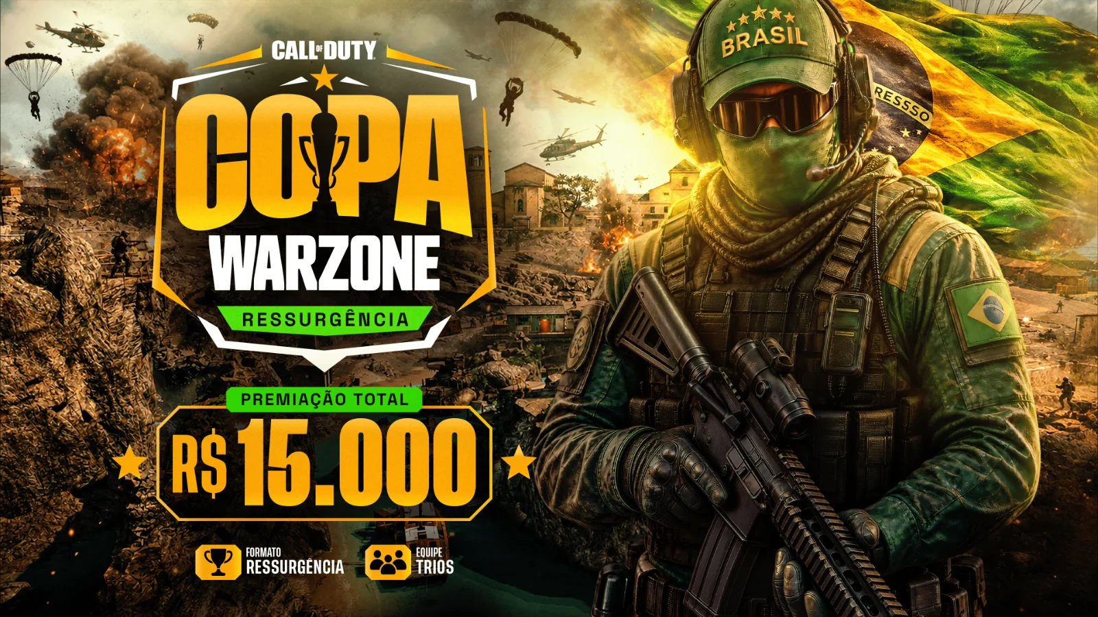 Call of Duty Brasil Transmite COPA WARZONE Neste Sábado com Premiação de R$ 15 Mil