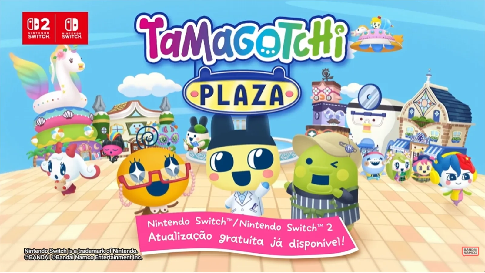 A Bandai Namco lançou o conteúdo gratuito Resort para TAMAGOTCHI PLAZA! Decore quartos, relaxe com os gerentes e conecte o seu Tamagotchi Uni.