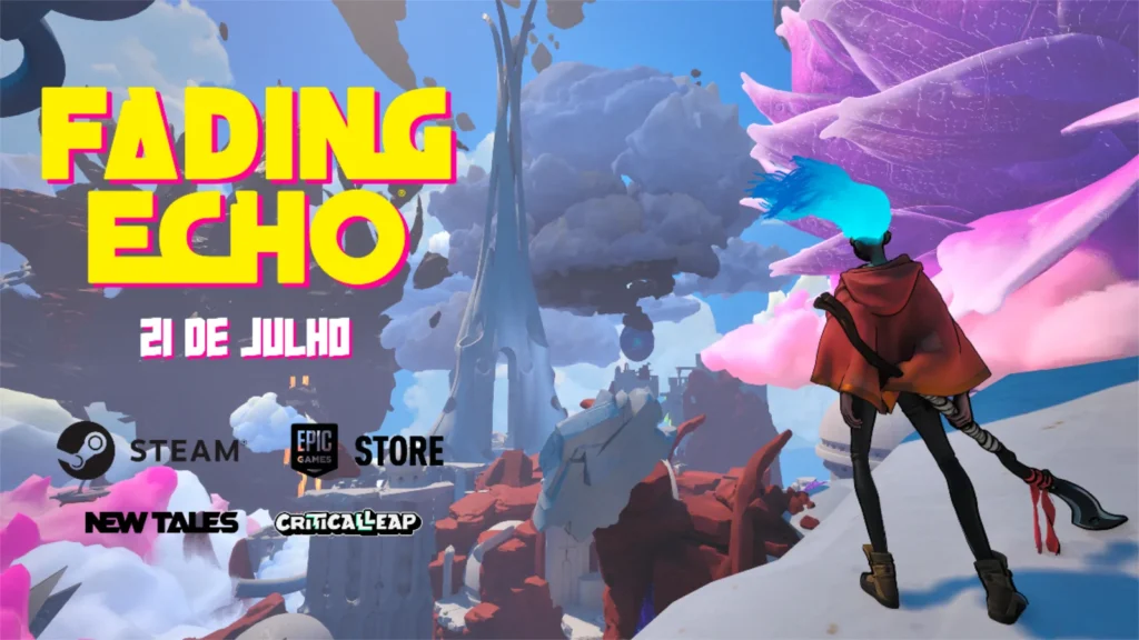 O RPG de ação Fading Echo já está disponível na Steam e Epic Games Store! Confira a dublagem de Guilherme Briggs e as mecânicas de água.