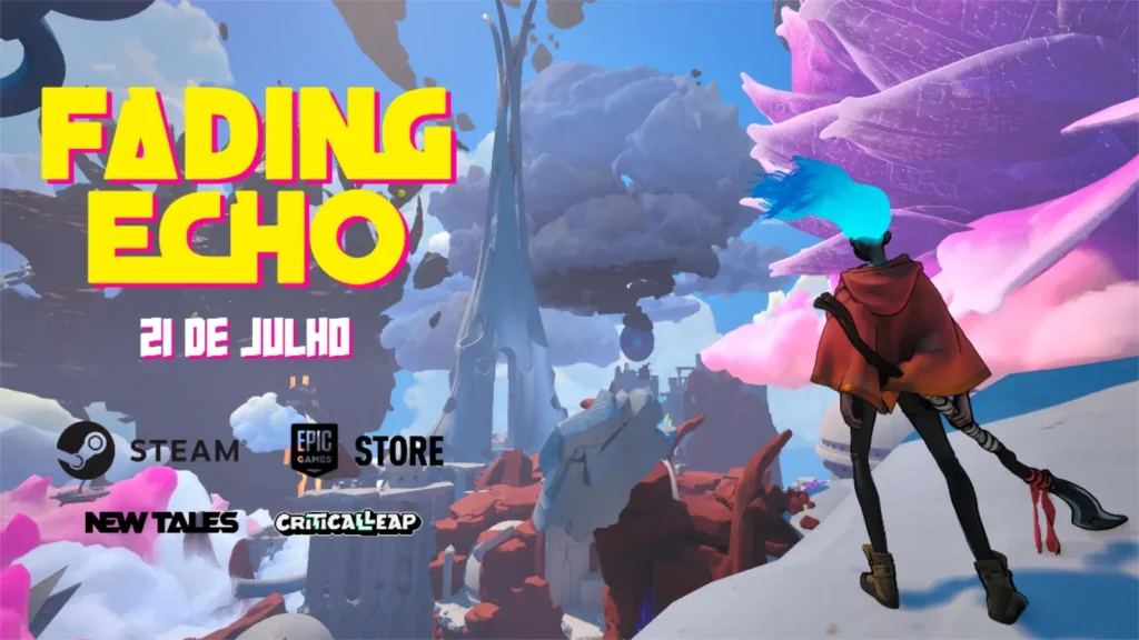 O RPG de ação Fading Echo já está disponível na Steam e Epic Games Store! Confira a dublagem de Guilherme Briggs e as mecânicas de água.