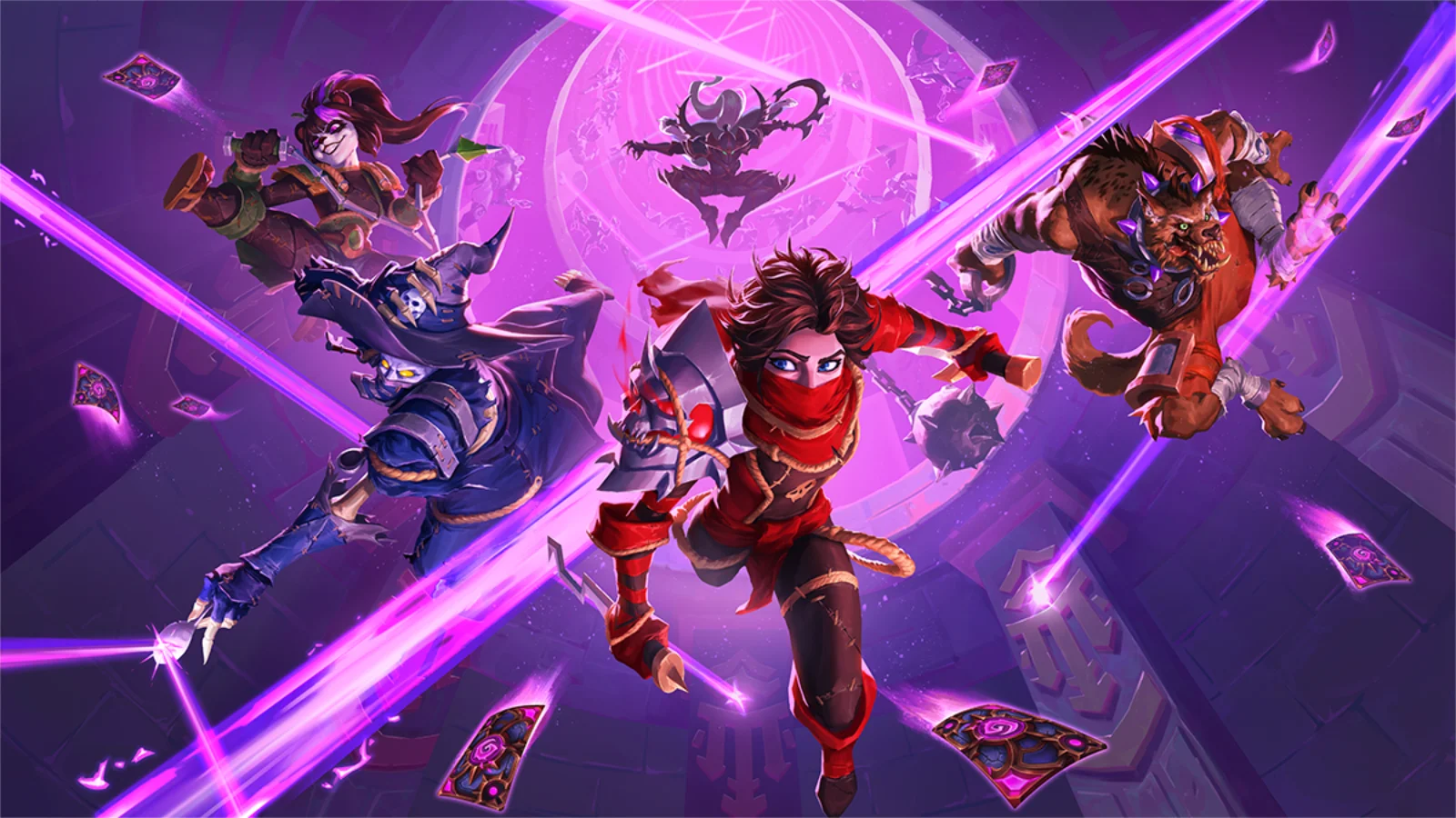 A expansão Fuga do Castelo Violeta já está disponível no Hearthstone! Domine 135 novos cards, a palavra-chave Preparar e os lacaios Disfarçados.