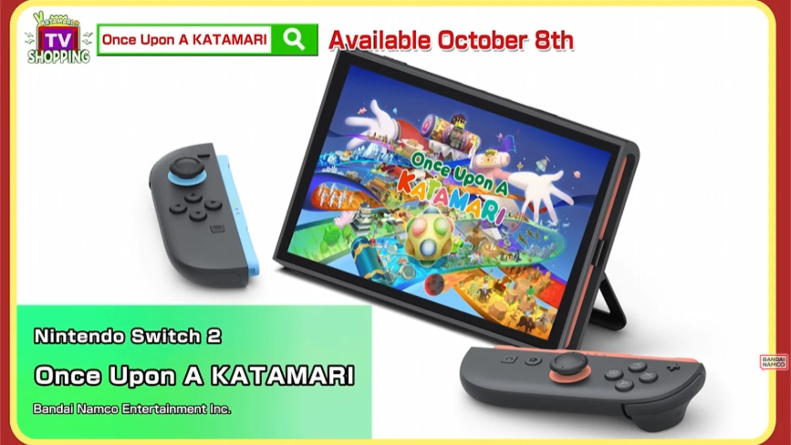 Bandai Namco Confirma Lançamento de Once Upon A KATAMARI no Nintendo Switch 2 para Outubro