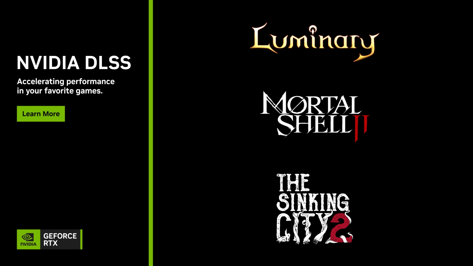NVIDIA Anuncia Chegada da Tecnologia DLSS 4.5 em Mortal Shell II, The Sinking City 2 e Luminary