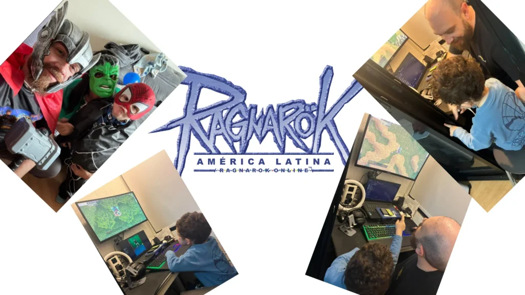 Conheça a história de Papai Thoi Ragnarök Online! O jogador de 34 anos equilibra a rotina com o filho Fernando no servidor Latam.