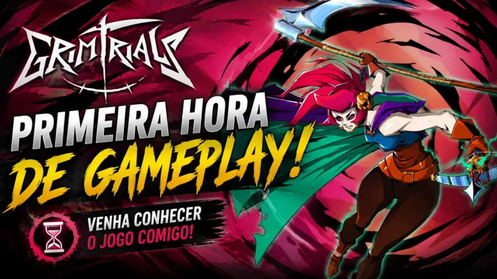 Confira a primeira hora de gameplay de Grim Trials no canal Nomade RED! Veja o combate de foice e besta, bênçãos divinas e a forja de armas.