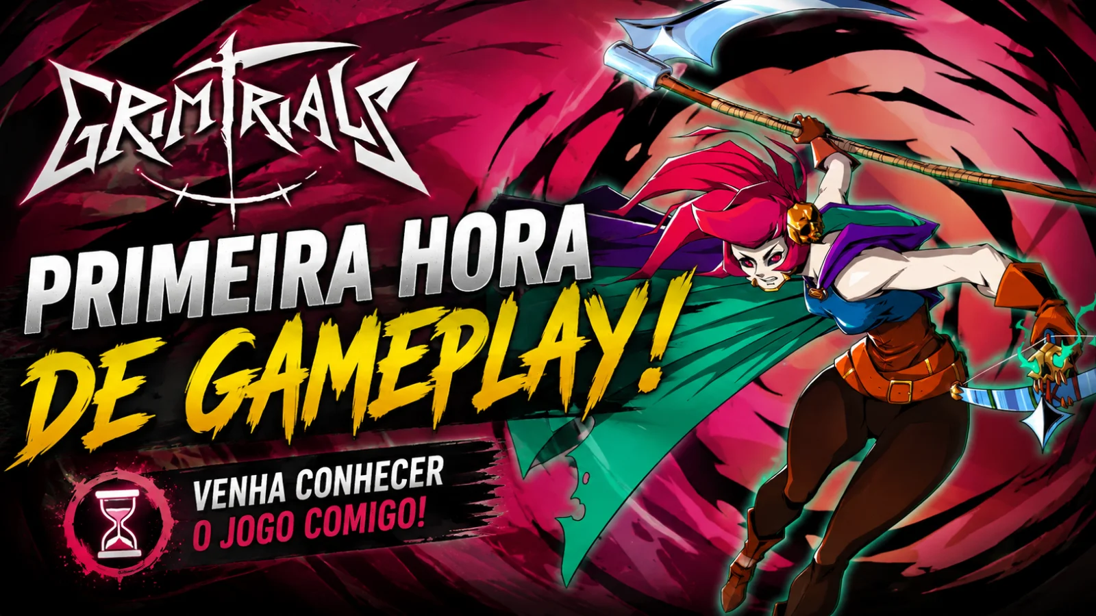 Confira a primeira hora de gameplay de Grim Trials no canal Nomade RED! Veja o combate de foice e besta, bênçãos divinas e a forja de armas.