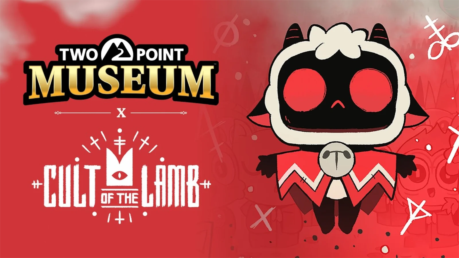 Two Point Studios e SEGA Lançam Atualização Gratuita de Cult of the Lamb no Two Point Museum