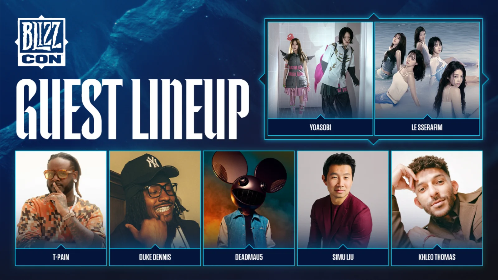 Blizzard Anuncia YOASOBI, LE SSERAFIM e Simu Liu entre as Principais Atrações da BlizzCon 2026