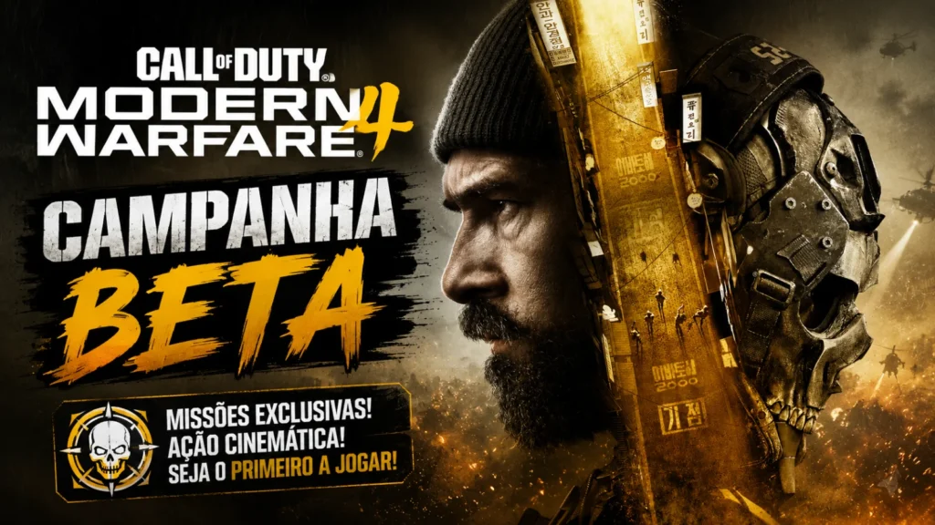 A campanha de Modern Warfare 4 aposta em realismo militar, combate de blindados e parkour fluido. Confira nossas primeiras impressões do Beta!