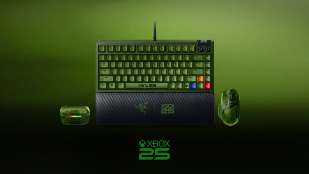 A coleção Razer Xbox 25 anos homenageia o console com periféricos translúcidos de alta performance. Conheça todos os detalhes e modelos!
