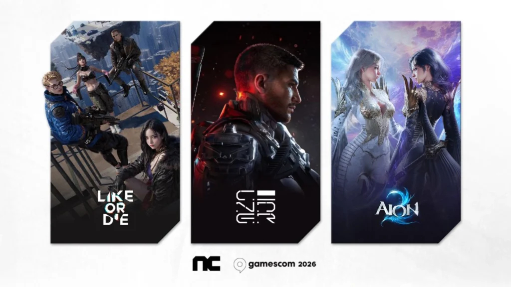 Os anúncios da NC na gamescom 2026 revelaram a data de Aion 2, trailer de Cinder City e a estreia de Like or Die. Confira todas as novidades!