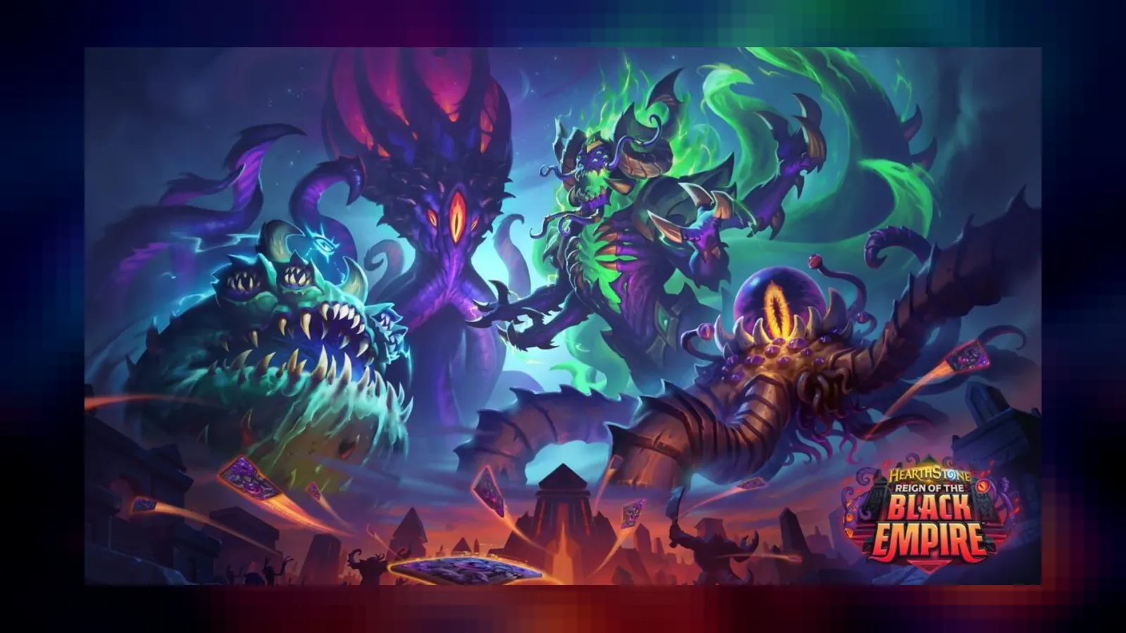 A expansão Reinado do Império Negro de Hearthstone traz a mecânica Montar, lacaios Aberrações e a classe Monge para 2027. Confira!